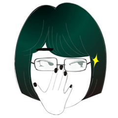 ショートヘアのメガネ女子 Line スタンプ Line Store ショートヘアのメガネ女子 Line スタンプ Line Store
