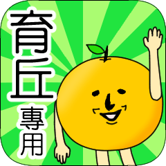 【育丘】專用 名字貼圖 橘子