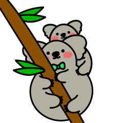 Green bow tie koala bears are cuddly