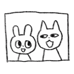 Good friend rabbit and cat (TH)