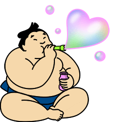 A cute Sumo wrestler animation with you