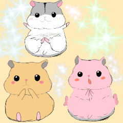 three hamsters