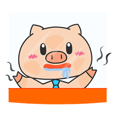 OFFICE PIG 5 : I am hungry