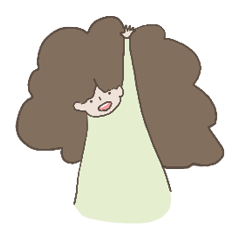 broccoli hair girl