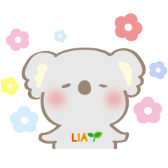 Warm and fuzzy LIA Koala stickers