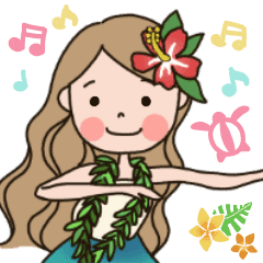 Everyday Hula Line Stickers Line Store