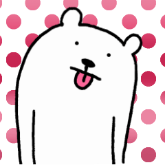 Cheerful white bear