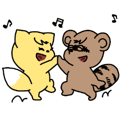 きつねとたぬきの化かしあいスタンプ Line スタンプ Line Store きつねとたぬきの化かしあいスタンプ Line スタンプ Line Store