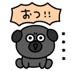 Surreal Mini Black Pug Custom 3