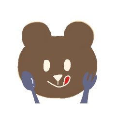cute bear polite massage