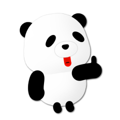 Much use panda Sticker (English)