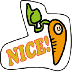 Fresh vegetable costume sticker