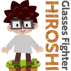 Fighting glasses healer Hiroshi
