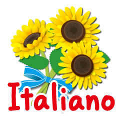 Thanks with flowers in Italian(Itariano)