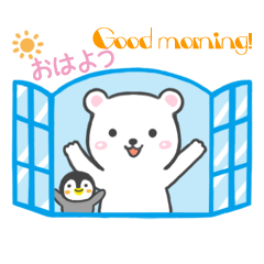 Momo & Pippi sticker English & Japanese