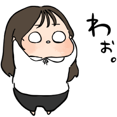 ロングヘア女の子 下ろし髪 Line スタンプ Line Store