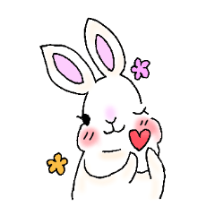 マフマフが可愛いうさぎさんスタンプ