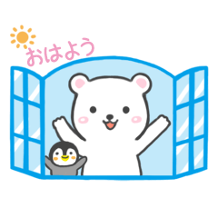 Momo & Pippi sticker Japanese