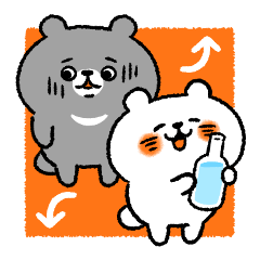 A healthy bear and a tired bear(thai)