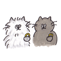 Atelier cats Saku and Mitsuki2