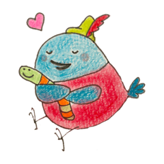 ピンクロビン　リアクションスタンプ