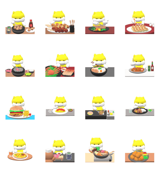 動く りんりんがひたすら食べるスタンプ Lineクリエイターズスタンプ Stamplist 動く りんりんがひたすら食べるスタンプ Lineクリエイターズスタンプ Stamplist