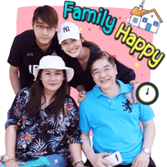 Happy Family Stikcer