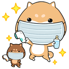 Cute Shiba-Prevent the new coronavirus!