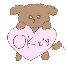 cute toypoodle(honorifics/greet/dog)Moka