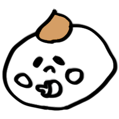 Baby called "akaaka" sticker