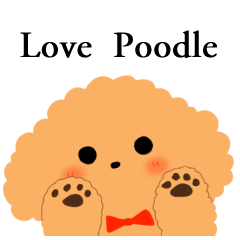 Love Poodle sticker