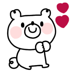 simple bear  sticker 1