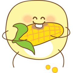a cute corn kernel