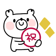 simple bear  sticker 3