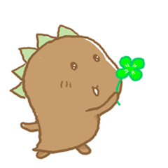 Cute healing dinosaur2 Sticker