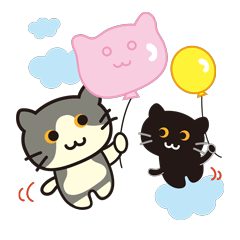 Ume-Yama Cat Sticker