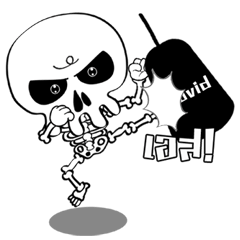 Mr. Ghost skeleton (Pop up)