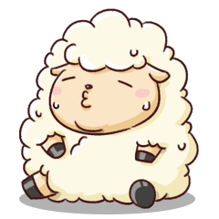 Little Fat Sheep Sticker