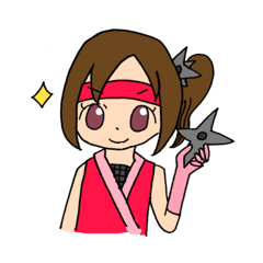 Female Ninja Kunoichi sticker