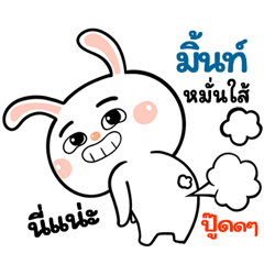 I'm&nbsp; &nbsp;Mint Rabbit cute Sticker V.1