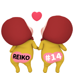 Red Towel #14 [reiko_eu] Name Sticker