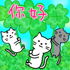 Stickers of 3 cats.