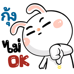 I'm Kung Rabbit cute Sticker V.1