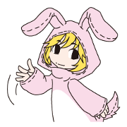 Costume girls sticker