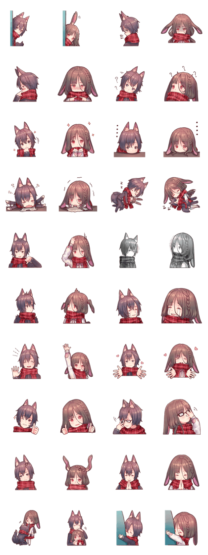 Wolf boy and Rabbit girl