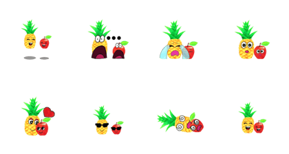 Pineapple and Apple
