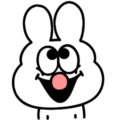 Moving fat rabbit face art