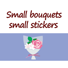 Small bouquets, small stickers