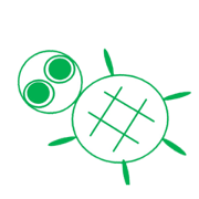 Sticker of simple turtle 2
