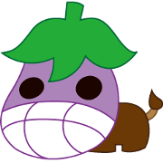 Eggplant horse & friends